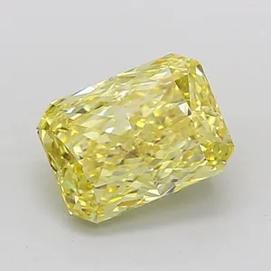 1.09ct RADIANT Fancy Intense Yellow VVS2 Coloured Lab diamond