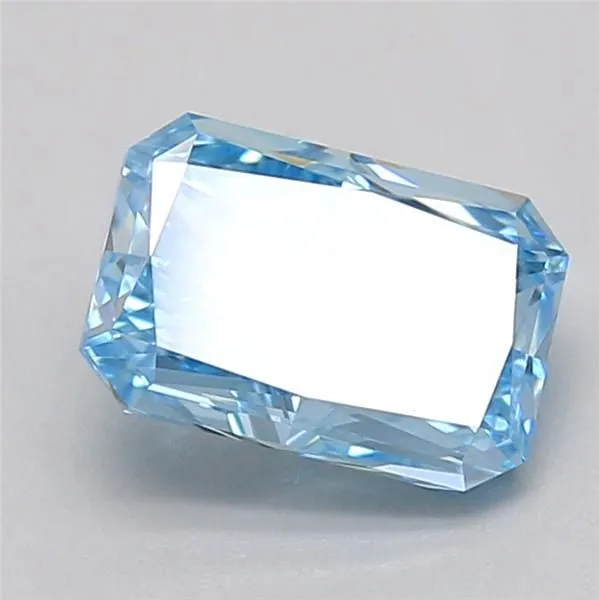 1.01ct RADIANT Fancy Vivid Blue VS1 Coloured Lab diamond