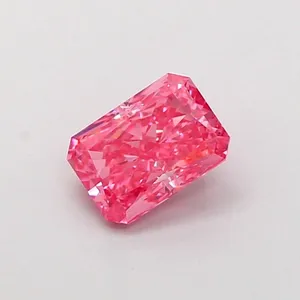 1.17ct RADIANT Fancy Vivid Pink VS1 Coloured Lab diamond