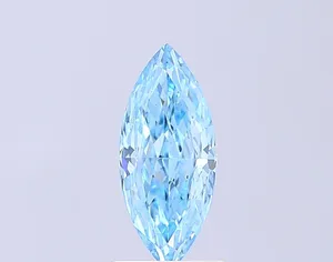 1.09ct MARQUISE Fancy Vivid Blue VS1 Coloured Lab diamond