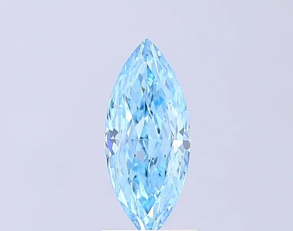 1.09ct MARQUISE Fancy Vivid Blue VS1 Coloured Lab diamond