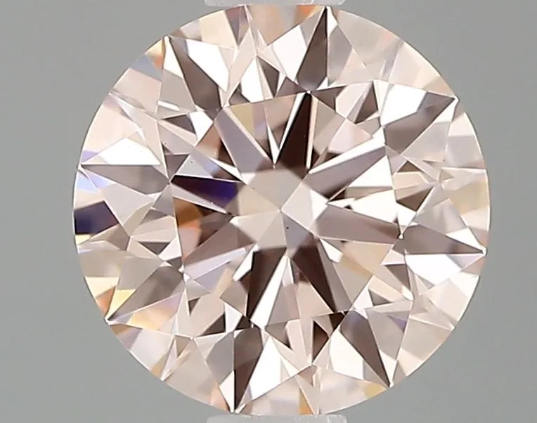 0.72ct ROUND Fancy Intense Pink VS1 Coloured Lab diamond