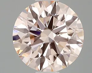 0.72ct ROUND Fancy Intense Pink VS1 Coloured Lab diamond