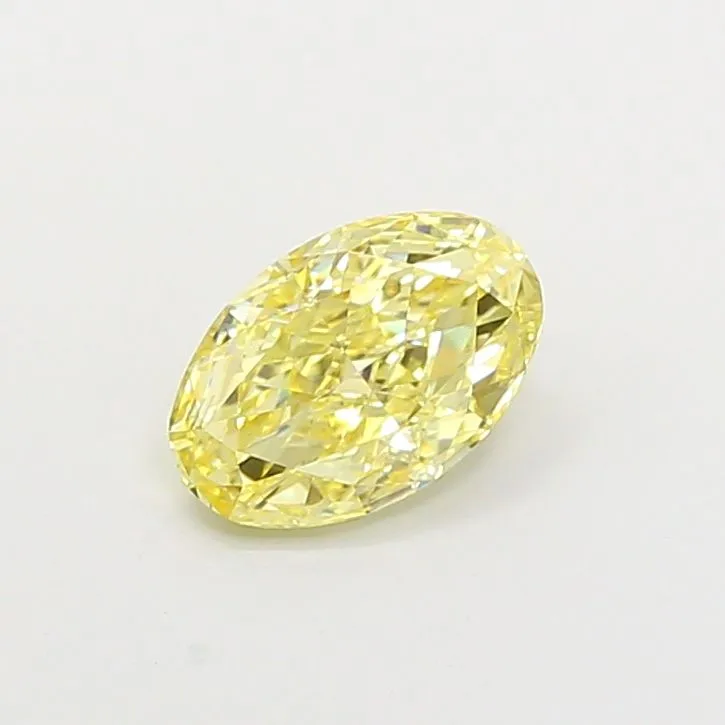 1.08ct OVAL Fancy Intense Yellow VS1 Coloured Lab diamond