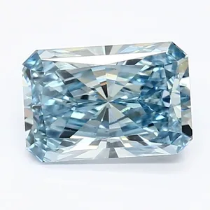 1.3ct RADIANT Fancy Vivid Blue VS1 Coloured Lab diamond