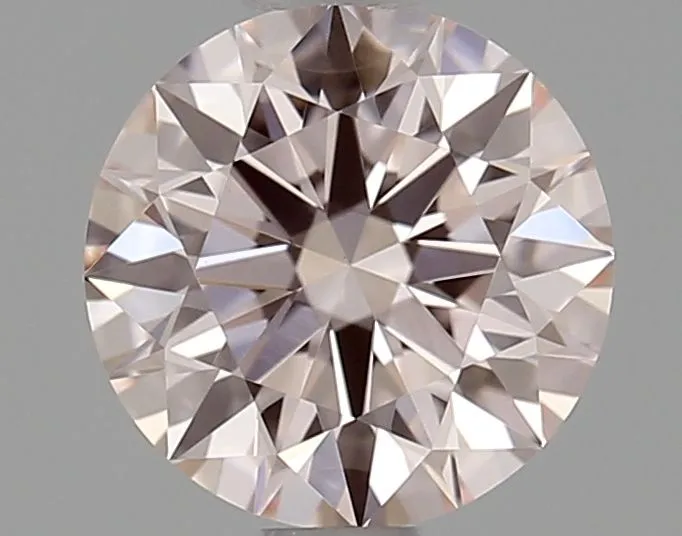 0.71ct ROUND Fancy Pink VVS2 Coloured Lab diamond