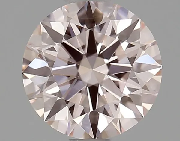 0.71ct ROUND Fancy Pink VVS2 Coloured Lab diamond