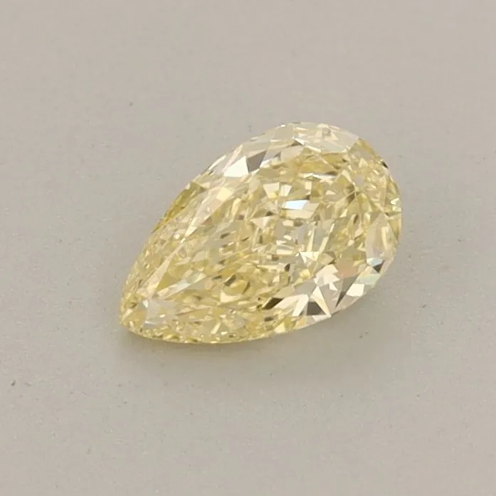 0.37ct PEAR Fancy Yellow VVS2 Coloured Lab diamond