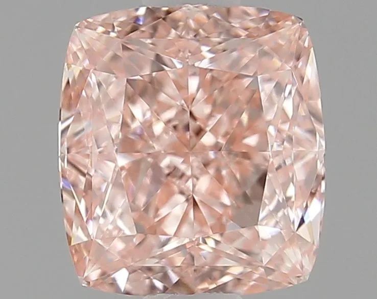 1.02ct CUSHION Fancy Vivid Pink VVS2 Coloured Lab diamond