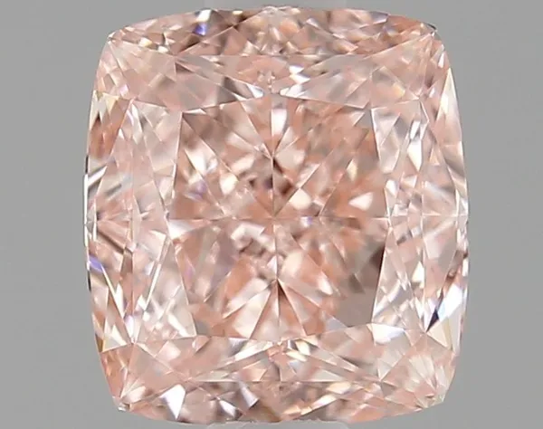 1.02ct CUSHION Fancy Vivid Pink VVS2 Coloured Lab diamond