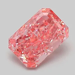 1.04ct RADIANT Fancy Vivid Pink VVS2 Coloured Lab diamond