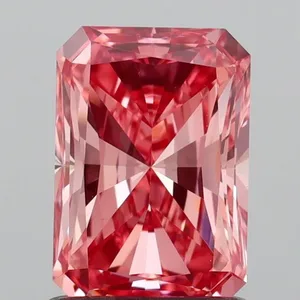 1.1ct RADIANT Fancy Vivid Pink VS1 Coloured Lab diamond