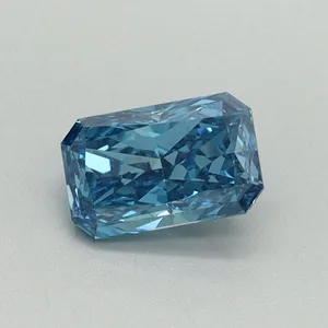 0.52ct RADIANT Fancy Vivid Blue VS1 Coloured Lab diamond