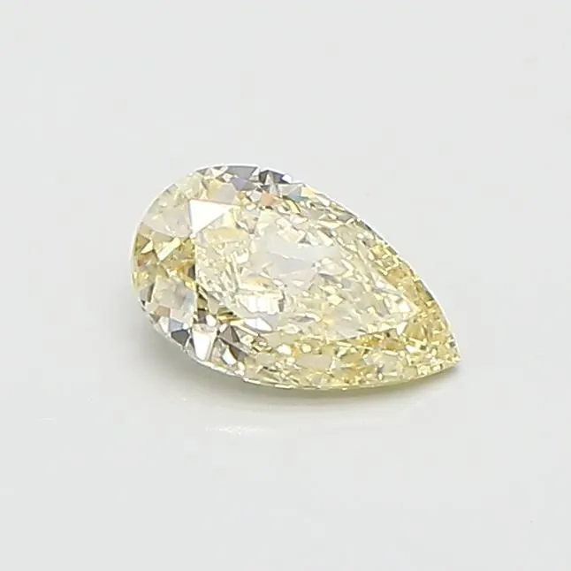 0.55ct PEAR Fancy Light Yellow VVS2 Coloured Lab diamond