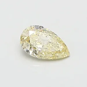 0.55ct PEAR Fancy Light Yellow VVS2 Coloured Lab diamond