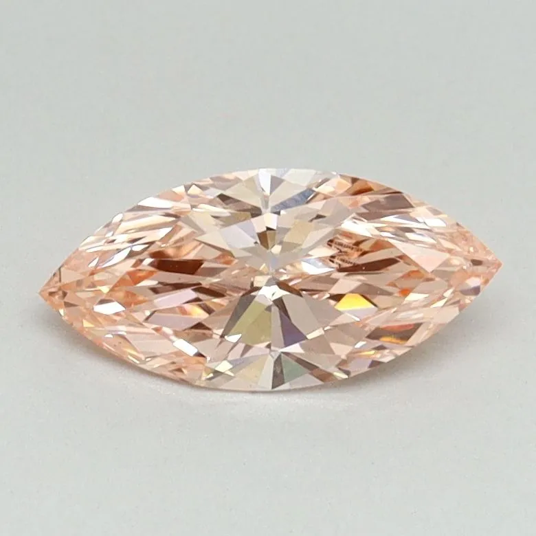 0.59ct MARQUISE Fancy Intense Pink VS1 Coloured Lab diamond