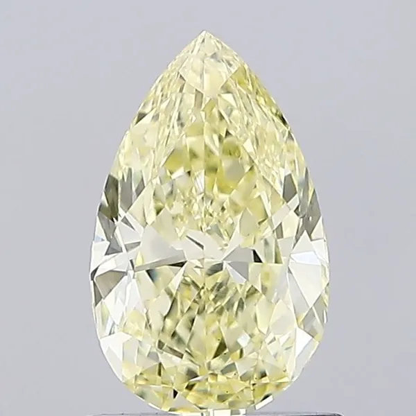 0.96ct PEAR Fancy Yellow VS1 Coloured Lab diamond