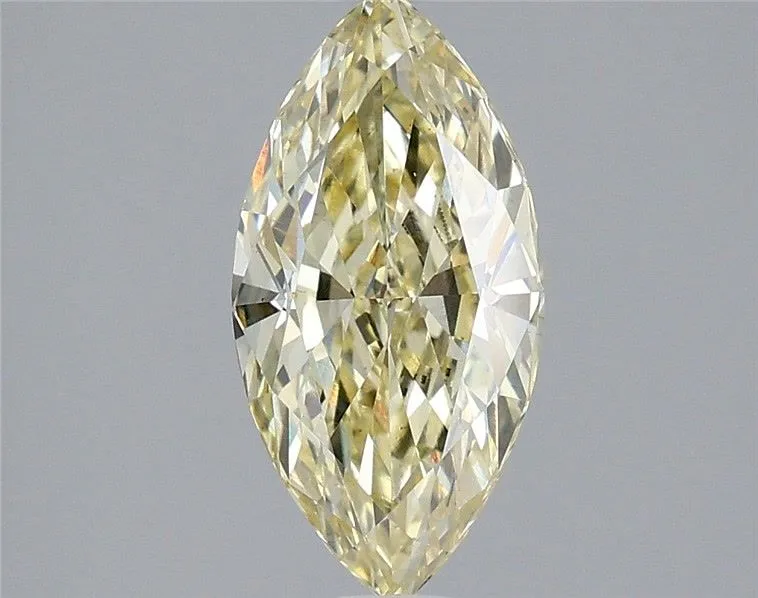 2.08ct MARQUISE Fancy Yellow VS1 Coloured Lab diamond