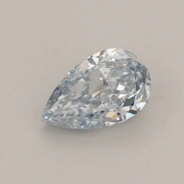 0.4ct PEAR Fancy Blue VVS2 Coloured Lab diamond