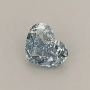 0.39ct HEART Fancy Intense Blue VVS2 Coloured Lab diamond