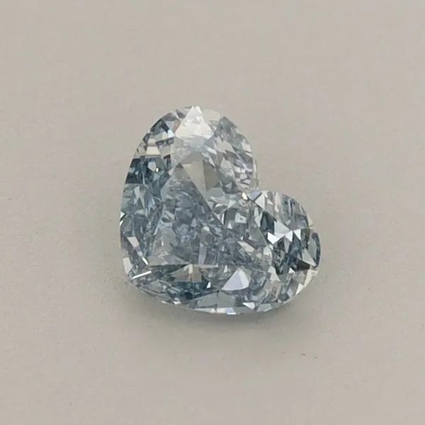 0.39ct HEART Fancy Intense Blue VVS2 Coloured Lab diamond