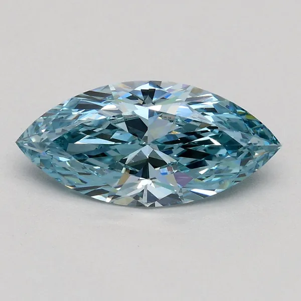 1.01ct MARQUISE Fancy Intense Blue VS1 Coloured Lab diamond
