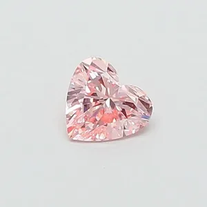 0.6ct HEART Fancy Intense Pink VVS2 Coloured Lab diamond