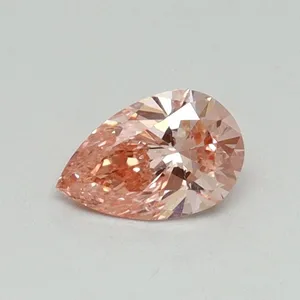 0.33ct PEAR Fancy Vivid Pink VS2 Coloured Lab diamond