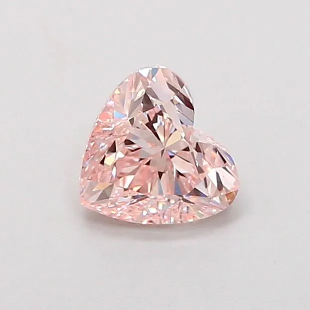 1.00ct HEART Fancy Pink VS1 Coloured Lab diamond