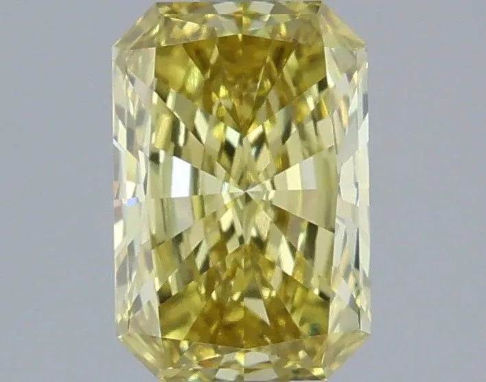 1.25ct RADIANT Fancy Intense Yellow VVS2 Coloured Lab diamond