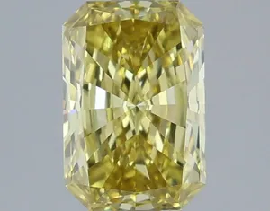 1.25ct RADIANT Fancy Intense Yellow VVS2 Coloured Lab diamond
