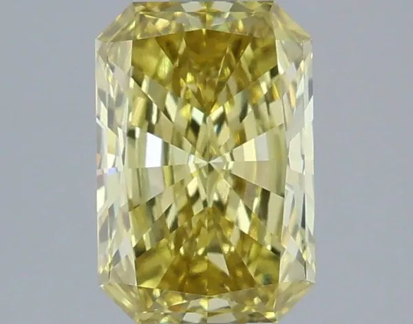 1.25ct RADIANT Fancy Intense Yellow VVS2 Coloured Lab diamond