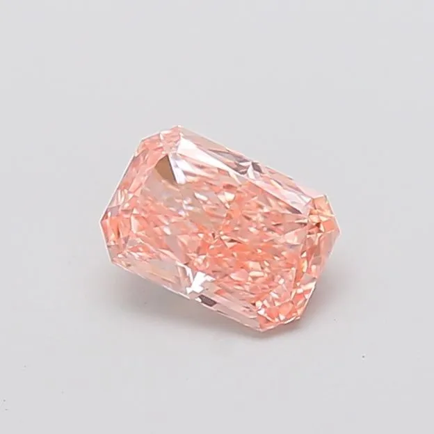 0.87ct RADIANT Fancy Intense Brown Pink VS2 Coloured Lab diamond