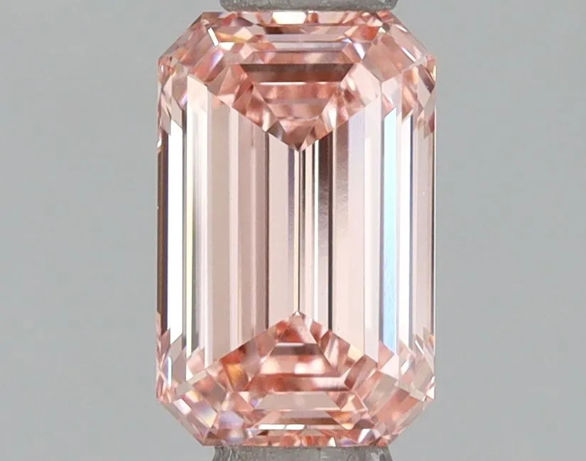1.04ct EMERALD Fancy Intense Pink VVS2 Coloured Lab diamond