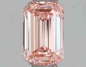 1.04ct EMERALD Fancy Intense Pink VVS2 Coloured Lab diamond