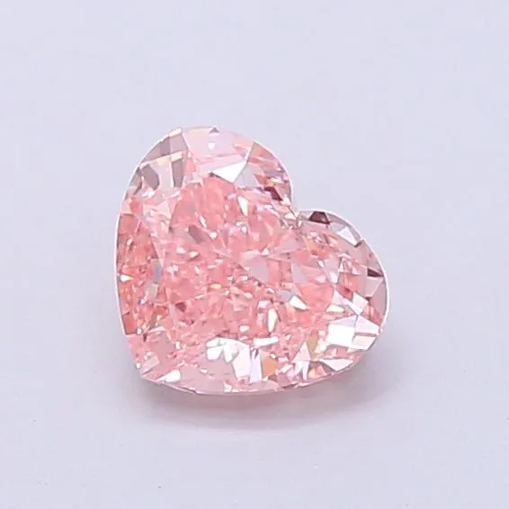 1ct HEART Fancy Vivid Pink VS1 Coloured Lab diamond