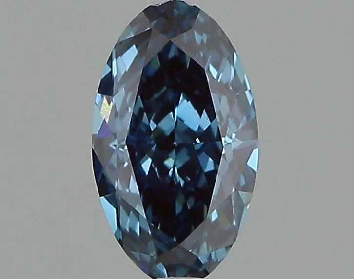 1.01ct OVAL Fancy Vivid Blue VS1 Coloured Lab diamond