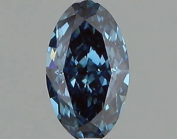1.01ct OVAL Fancy Vivid Blue VS1 Coloured Lab diamond