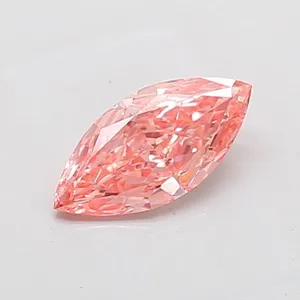 1.14ct MARQUISE Fancy Vivid Pink VVS2 Coloured Lab diamond