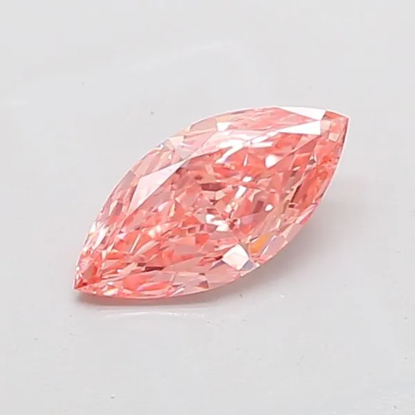 1.14ct MARQUISE Fancy Vivid Pink VVS2 Coloured Lab diamond