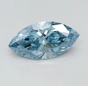 2.17ct MARQUISE Fancy Vivid Blue VVS2 Coloured Lab diamond