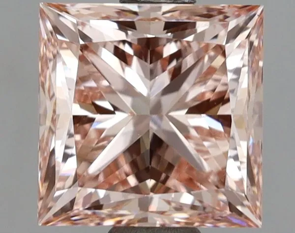 2.24ct PRINCESS Fancy Intense Pink VS1 Coloured Lab diamond