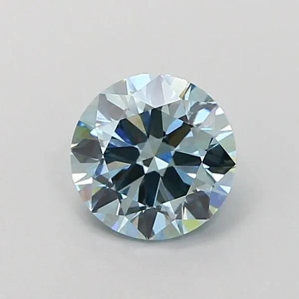1ct ROUND Fancy Intense Blue VVS2 Coloured Lab diamond