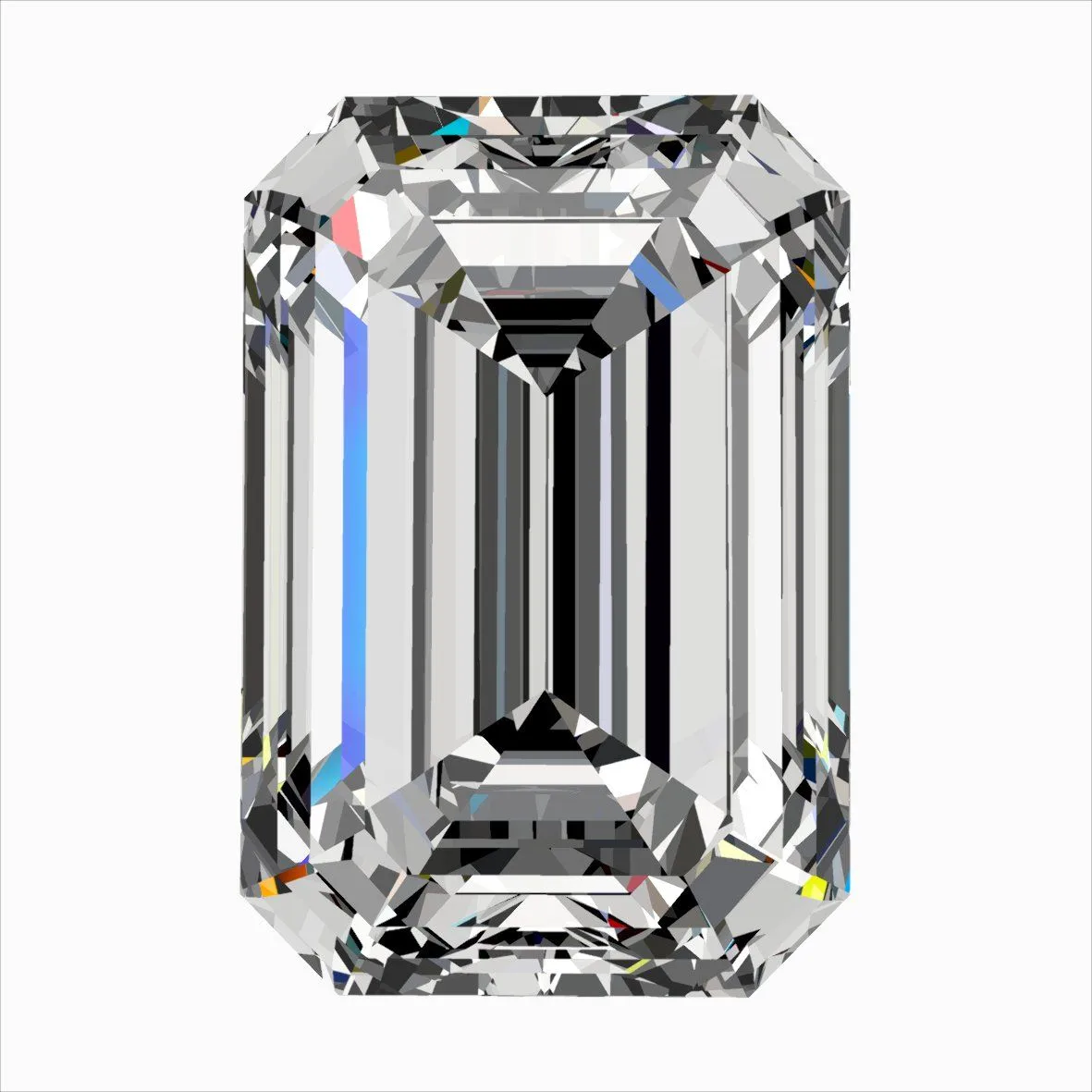 0.41ct EMERALD F VS2 Natural diamond