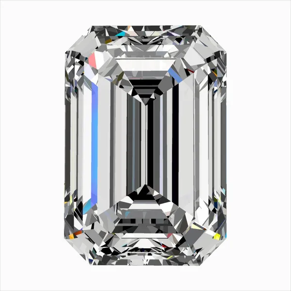 0.41ct EMERALD F VS2 Natural diamond