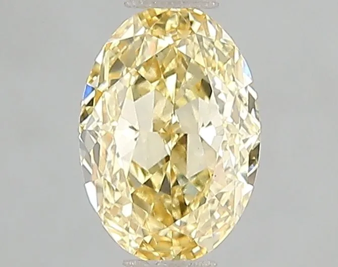 1.01ct OVAL Fancy Intense Yellow VS2 Coloured Lab diamond