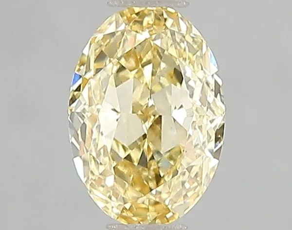 1.01ct OVAL Fancy Intense Yellow VS2 Coloured Lab diamond