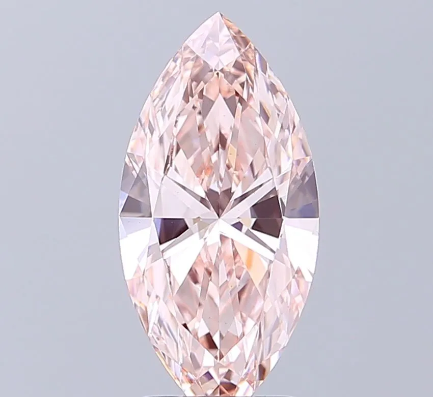 2.02ct MARQUISE Fancy Intense Pink VVS2 Coloured Lab diamond