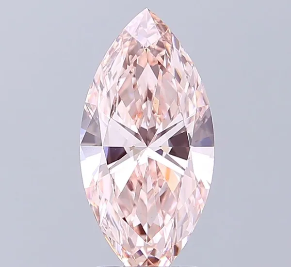 2.02ct MARQUISE Fancy Intense Pink VVS2 Coloured Lab diamond