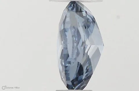 0.37ct OVAL Fancy Vivid Blue VS2 Coloured Lab diamond